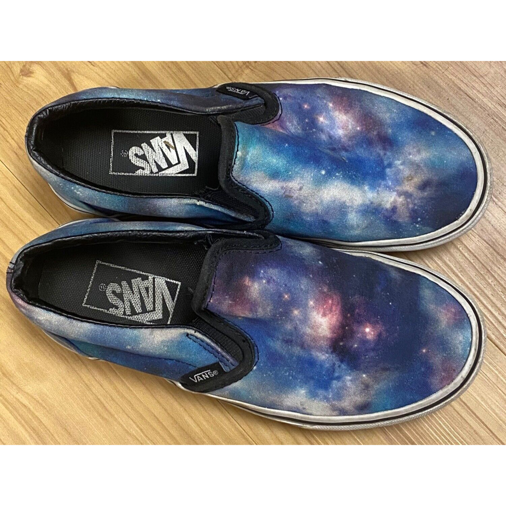 Galaxy Celestial Vans Slip Ons Size 3.5 Mens/Womens Sz 5 Unisex Comfy Casual